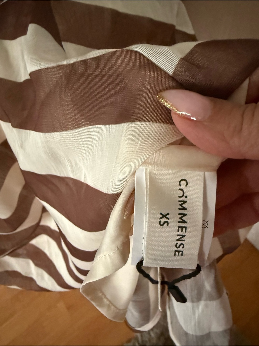 NWT Commense Striped cami Dress - XS - Picture 6 of 8